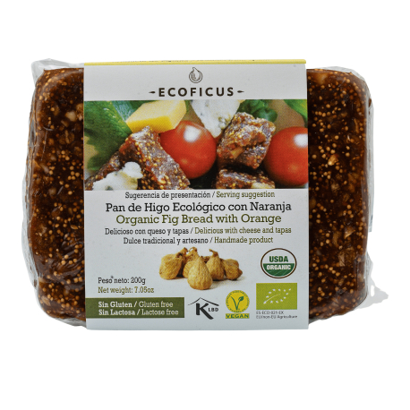 Pan de higo 200g con naranja Ecoficus